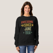 Awesome Since June 1958 Sweatshirt (Vorne ganz)