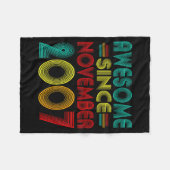 Awesome Since November 2007 Years 18th Bday Funny  Fleecedecke (Vorderseite (Horizontal))