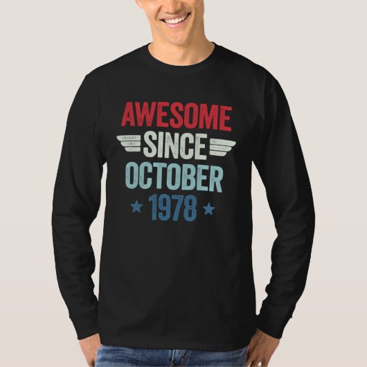 Awesome Since October 1978 T-Shirt (Vorderseite)