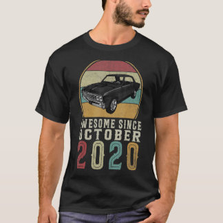Awesome Since October 2020 2 Years Old 2nd Birthda T-Shirt