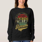 Awesome Since September 1975 One Of A Kind Sweatshirt (Vorderseite)