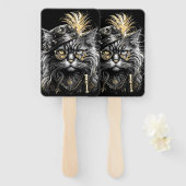 Awesome Steampunk Cat Fächer (Vorne und Hinten)