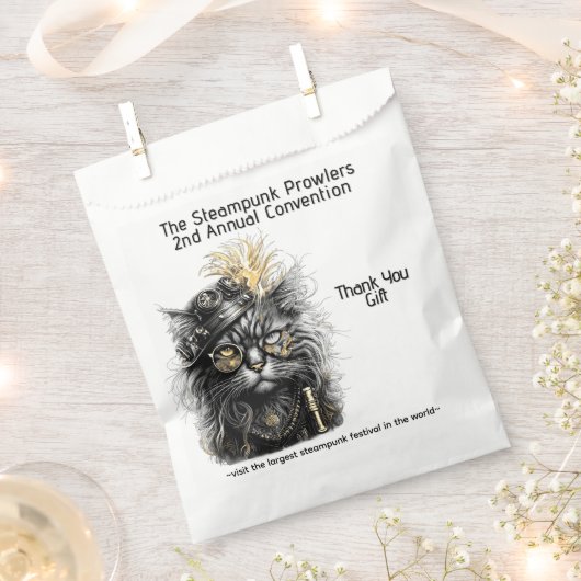 Awesome Steampunk Cat Gifts  Geschenktütchen (Ausgeschnitten)