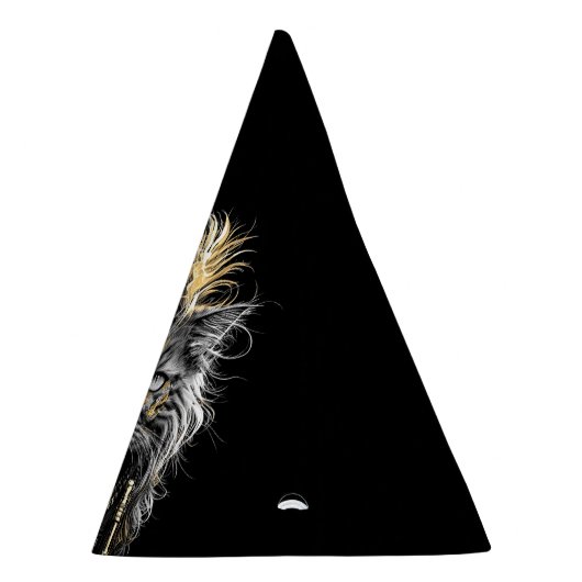 Awesome Steampunk Cat Partyhütchen (Rechts)