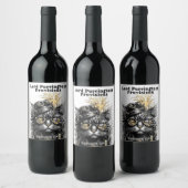 Awesome Steampunk Cat Weinetikett (Flaschen)