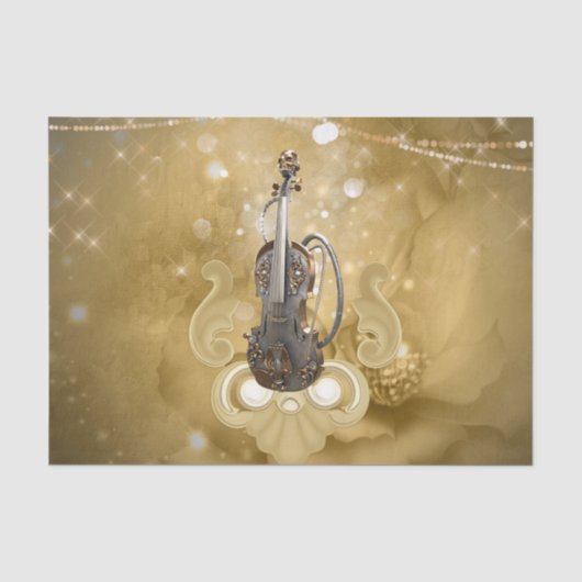 Awesome steampunk violin seidenpapier (Vorderseite)