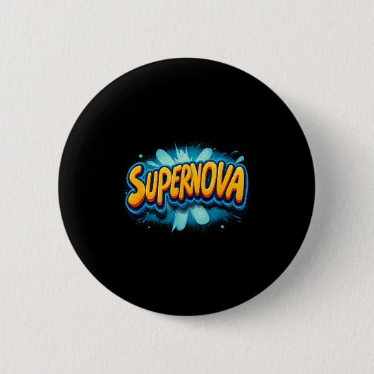 Awesome Supernova Costume For Boys And Girls Button (Vorderseite)