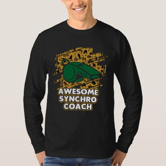 Awesome Synchro Coach Synchronized Diving Coaching T-Shirt (Vorderseite)