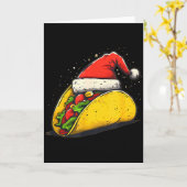 Awesome Taco Outfit For Xmas Tacos Lovers  Karte (Gelbe Blume)