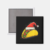 Awesome Taco Outfit For Xmas Tacos Lovers Magnet (Vorderseite/Rückseite)