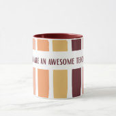 Awesome Teacher Decent Design Tasse (Zentrum)