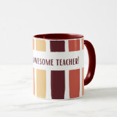 Awesome Teacher Decent Design Tasse (VorderseiteRechts)