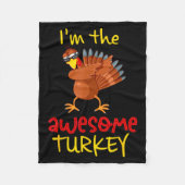 Awesome Turkey Matching Family Group Thanksgiving  Fleecedecke (Vorderseite)