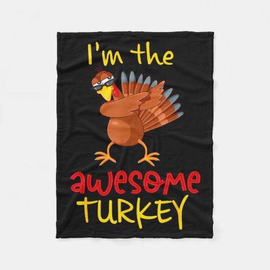 Awesome Turkey Matching Family Group Thanksgiving  Fleecedecke (Vorderseite)