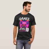 Awesome Video Games Controller Level 10 Unlocked G T-Shirt (Vorne ganz)