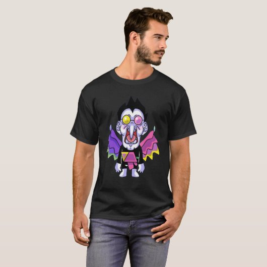 Awesome Videogames Playing Classic Arts Characters T-Shirt (Vorne ganz)