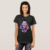 Awesome Videogames Playing Classic Arts Characters T-Shirt (Vorne ganz)