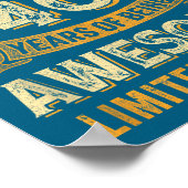 Awesome Vintage February 1986 40th Birthday  Poster (Ecke)