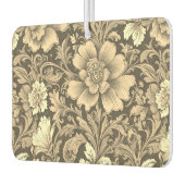 Awesome Vintage Sepia Floral Pattern  Autolufterfrischer (Links)
