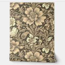 Awesome Vintage Sepia Floral Pattern