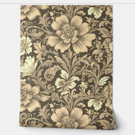 Awesome Vintage Sepia Floral Pattern  Tapete