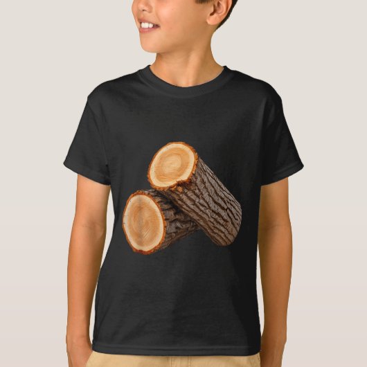 Awesome Wooden Log Costume For Adults And Kids T-Shirt (Vorderseite)