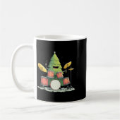 Awesome Xmas Tree With Drums For Rocking Christmas Kaffeetasse (Links)