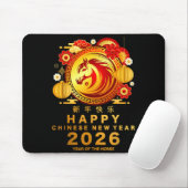 Awesome Year Of The Horse_ Lunar Happy Chinese New Mousepad (Mit Mouse)