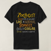 Awesome Zoologist Definition Funny Zoology Science T-Shirt (Design vorne)