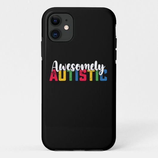 Awesomely Autistic Biy Girl Family Case-Mate iPhone Hülle (Rückseite)