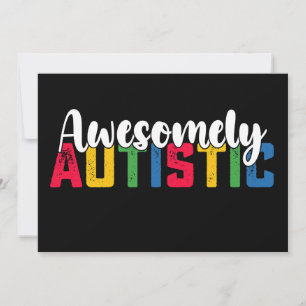Awesomely Autistic Biy Girl Family Einladung