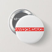 Awesomesauce-Briefmarke Button (Vorne & Hinten)