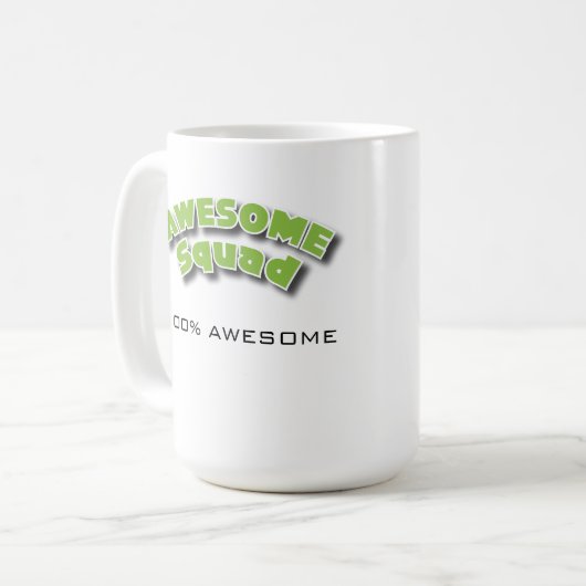 Awesomesauce völlig bewaffnet kaffeetasse (Vorderseite Links)