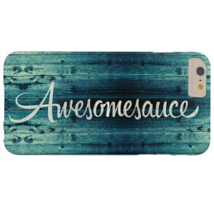 Awesomesauce Wood Panel Barely There iPhone 6 Plus Hülle
