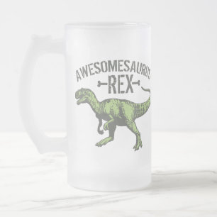 Awesomesaurus Rex Mattglas Bierglas