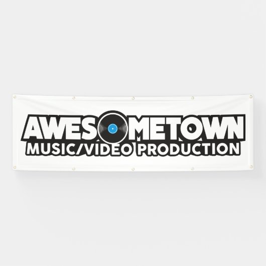 Awesometown Fahne im Freienmit Gummimuffen Banner (Horizontal)