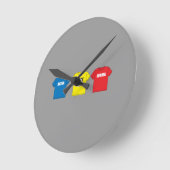 Awesometown Runde Wanduhr (Winkel)
