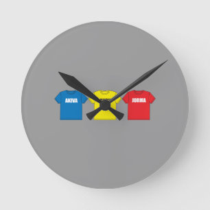 Awesometown Runde Wanduhr