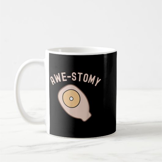 Awestomy Phantastisch Ostomy Patient Ostomate Moti Kaffeetasse (Links)