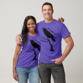 awF Black Crow Pun Funny Bird Cawing Grunge Meme 2 T-Shirt (Unisex)