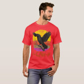 awF Crow Bird Raven Gothic Cawing Grunge Beängstig T-Shirt (Vorne ganz)