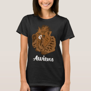 Awiens Cat Meme for Men Women Girls Kinder T-Shirt