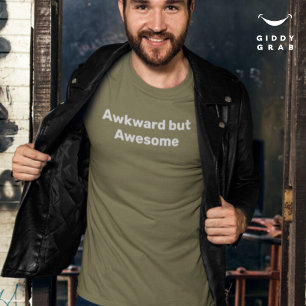 Awkward, aber Phantastische lustige Zeichensatz T-Shirt