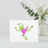 Awkward Ballet Frosch Postkarte (Stehend Vorderseite)
