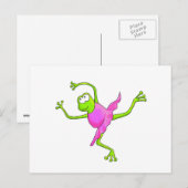 Awkward Ballet Frosch Postkarte (Vorne/Hinten)