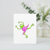 Awkward Ballet Frosch Postkarte (Stehend Vorderseite)