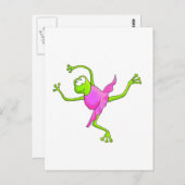Awkward Ballet Frosch Postkarte (Vorne/Hinten)