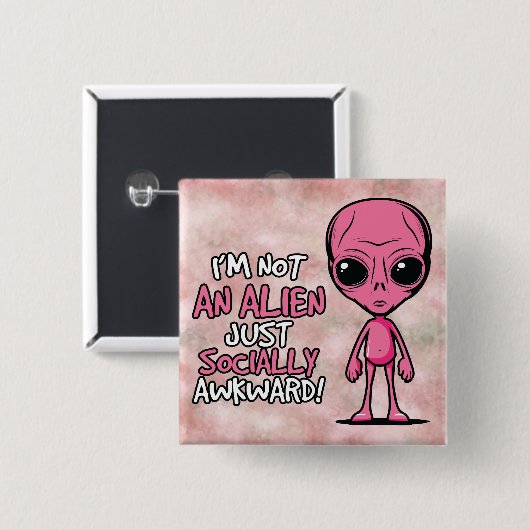 Awkward Besucher Button (Vorne & Hinten)