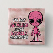 Awkward Besucher Button (Vorderseite)