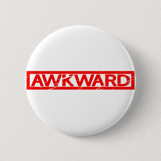 Awkward-Briefmarke Button (Vorderseite)